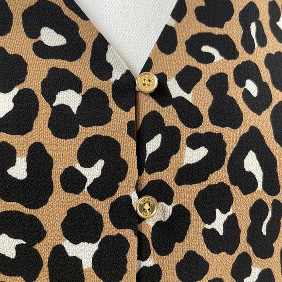 Michel Kors Animal Print Blouse, Size S - Picture 2 of 5